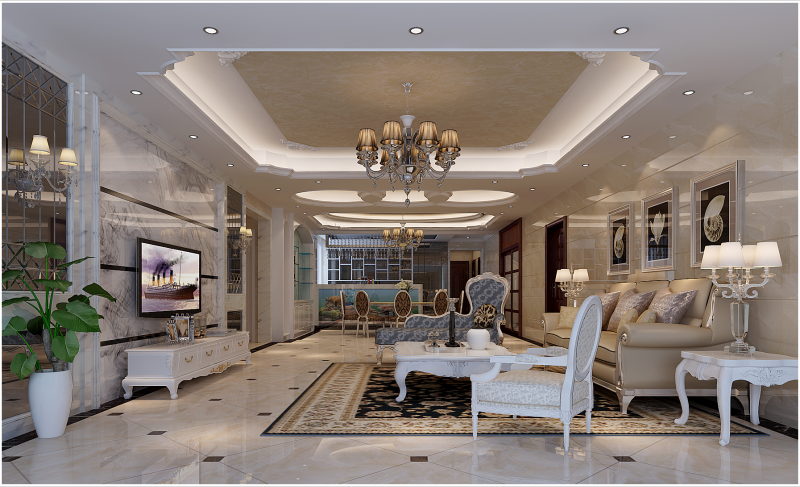 佛山裝修公司簡歐風(fēng)格室內(nèi)裝修效果圖-客廳 佛山裝修公司簡歐風(fēng)格室內(nèi)裝修效果圖-客廳