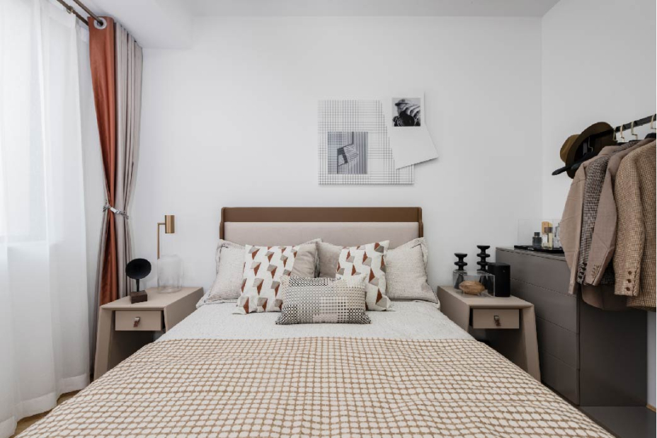 現(xiàn)代簡約風(fēng)格室內(nèi)家裝案例效果圖-主臥 現(xiàn)代簡約風(fēng)格室內(nèi)家裝案例效果圖-主臥