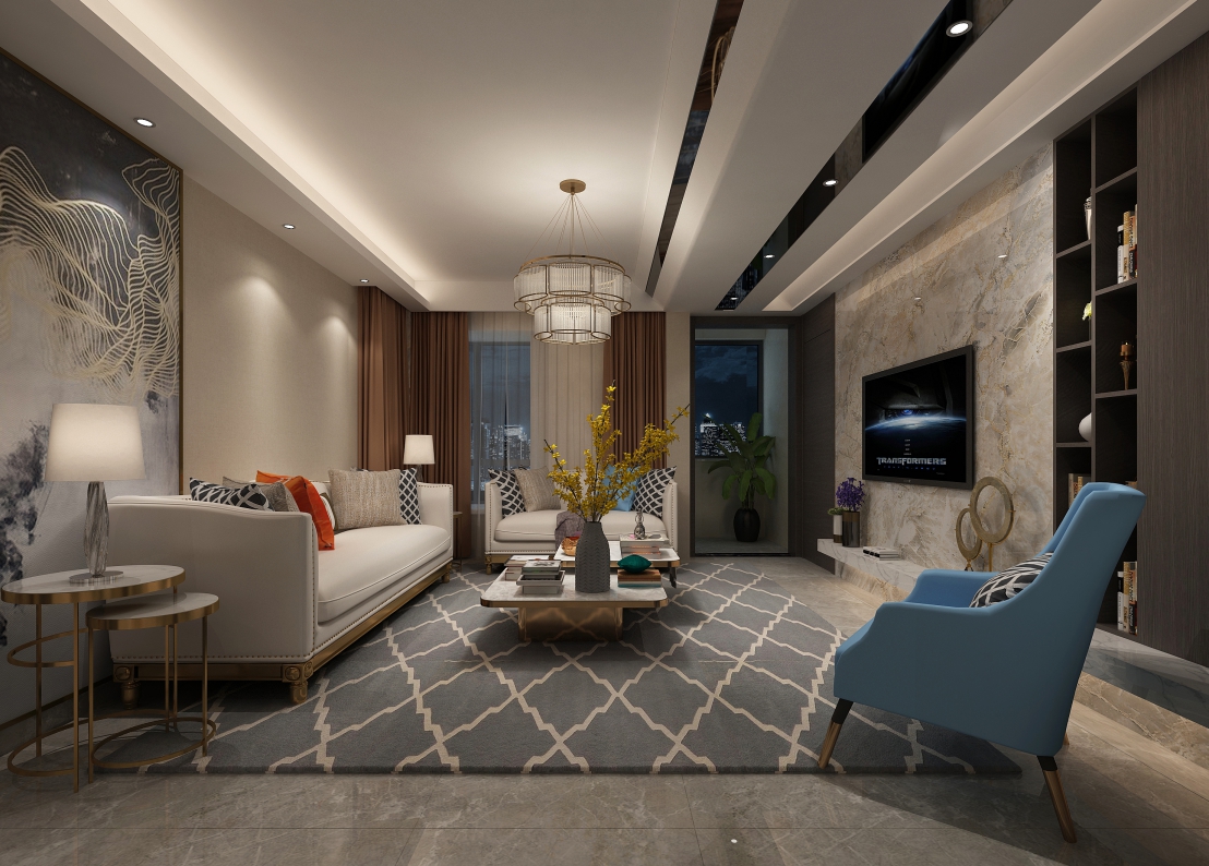 現(xiàn)代前衛(wèi)風(fēng)格室內(nèi)裝修效果圖-財富廣場三居121平米-客廳 現(xiàn)代前衛(wèi)風(fēng)格室內(nèi)裝修效果圖-財富廣場三居121平米-客廳