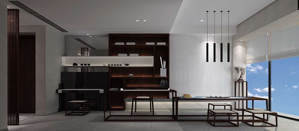 新中式風(fēng)格室內(nèi)裝修設(shè)計效果圖-雅頌流花君庭平層-室內(nèi)多功能房裝修設(shè)計 新中式風(fēng)格室內(nèi)裝修設(shè)計效果圖-雅頌流花君庭平層-室內(nèi)多功能房裝修設(shè)計