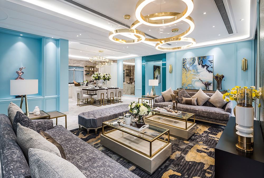 南寧市賓陽碧桂園歐式風(fēng)格三居室裝修案例