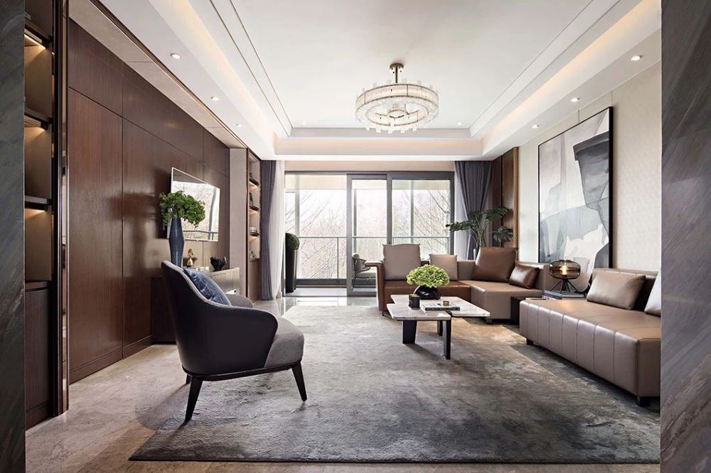 佛山市金地·中南·新城大境輕奢風(fēng)格四居室裝修案例