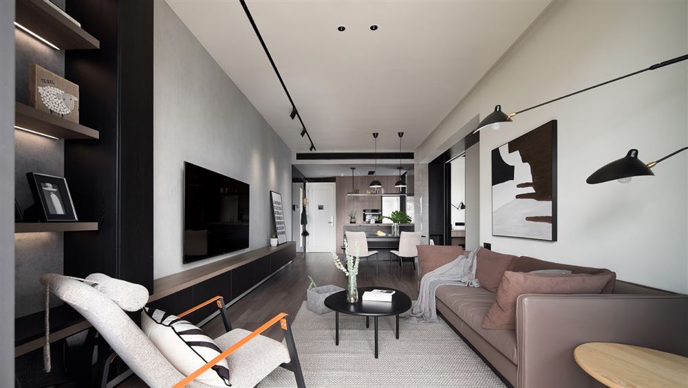 廣州市遠(yuǎn)東·御江豪庭現(xiàn)代簡約風(fēng)格二居室裝修案例