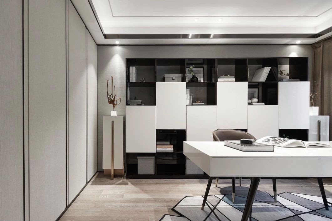 裝修案例現(xiàn)代輕奢風格室內裝修效果圖-書房 裝修案例現(xiàn)代輕奢風格室內裝修效果圖-書房