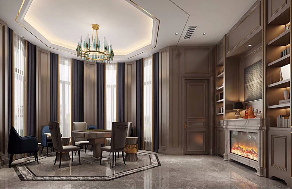 佛山市融創(chuàng)半島壹號(hào)輕奢風(fēng)格別墅裝修案例