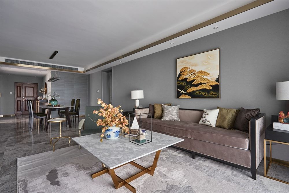 江門市潮連玫瑰園新中式風(fēng)格三居室裝修案例