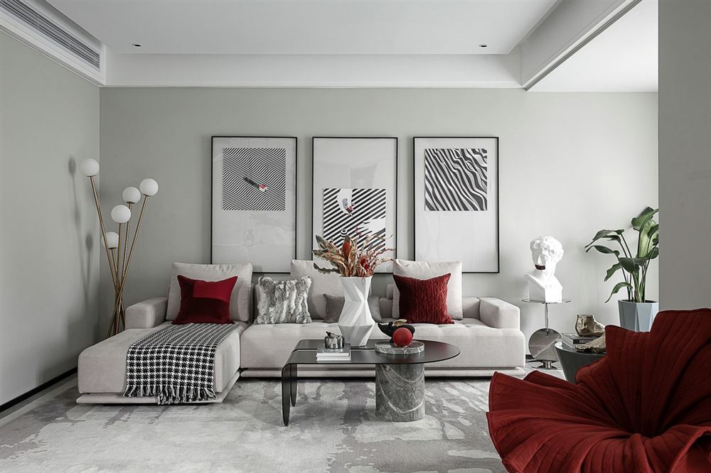 江門市東富花園現(xiàn)代簡約風格三居室裝修案例