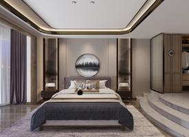 佛山市建投綠地璀璨天城現(xiàn)代簡約風格別墅裝修案例