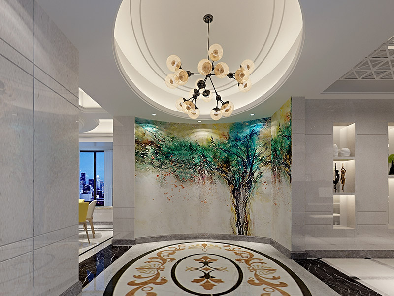 潮州市濱江雅居現(xiàn)代簡約風格三居室裝修案例