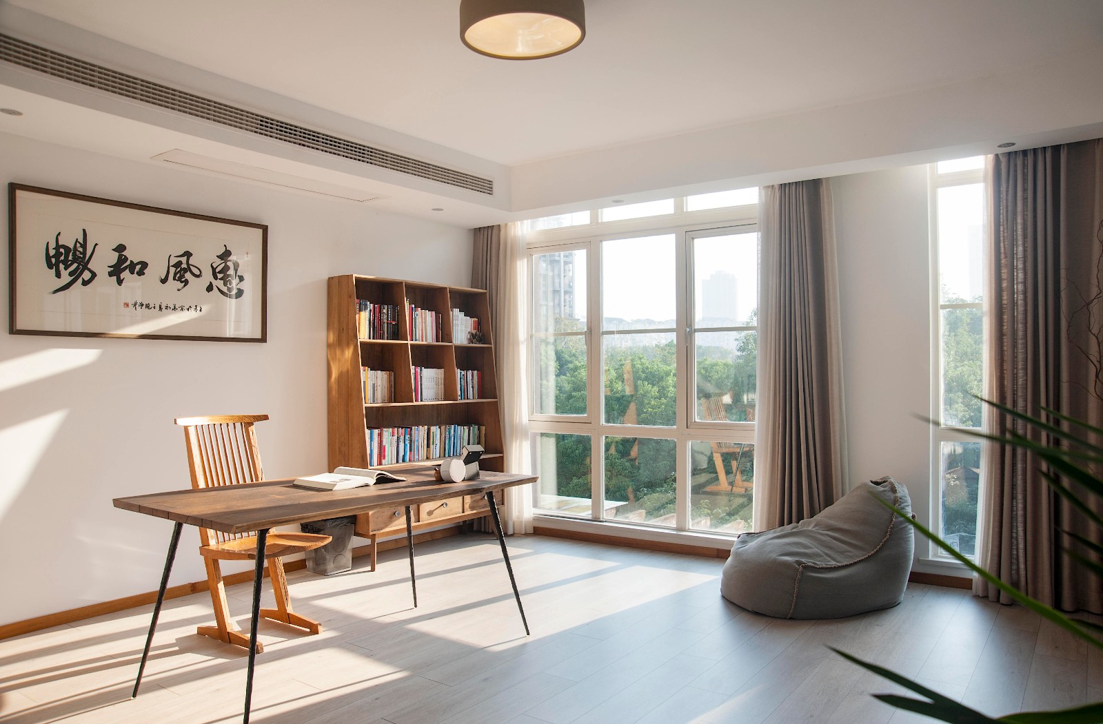 佛山裝修公司田園風(fēng)格別墅裝修效果圖-書房 佛山裝修公司田園風(fēng)格別墅裝修效果圖-書房