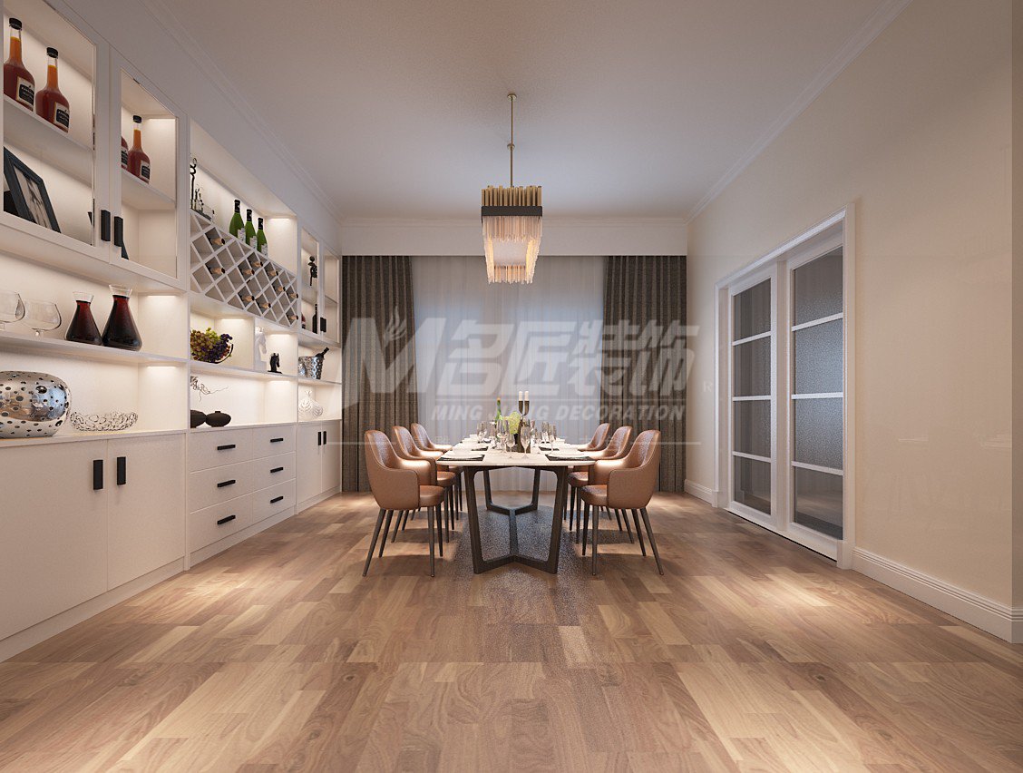 現(xiàn)代前衛(wèi)風(fēng)格室內(nèi)裝修效果圖-時(shí)代南灣三居134平米-餐廳 現(xiàn)代前衛(wèi)風(fēng)格室內(nèi)裝修效果圖-時(shí)代南灣三居134平米-餐廳