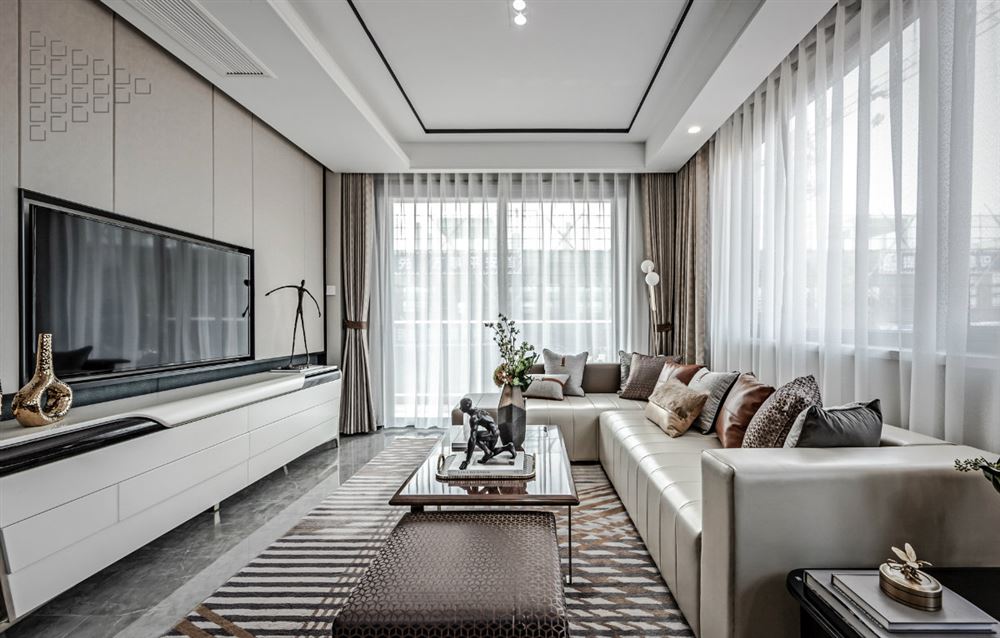 佛山市順德華潤(rùn)置地廣場(chǎng)輕奢風(fēng)格四居室裝修案例