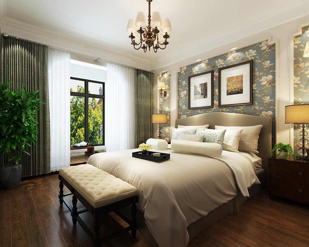 美式風格室內(nèi)裝修效果圖-恒大御景半島平層280平米-室內(nèi)主臥裝修 美式風格室內(nèi)裝修效果圖-恒大御景半島平層280平米-室內(nèi)主臥裝修