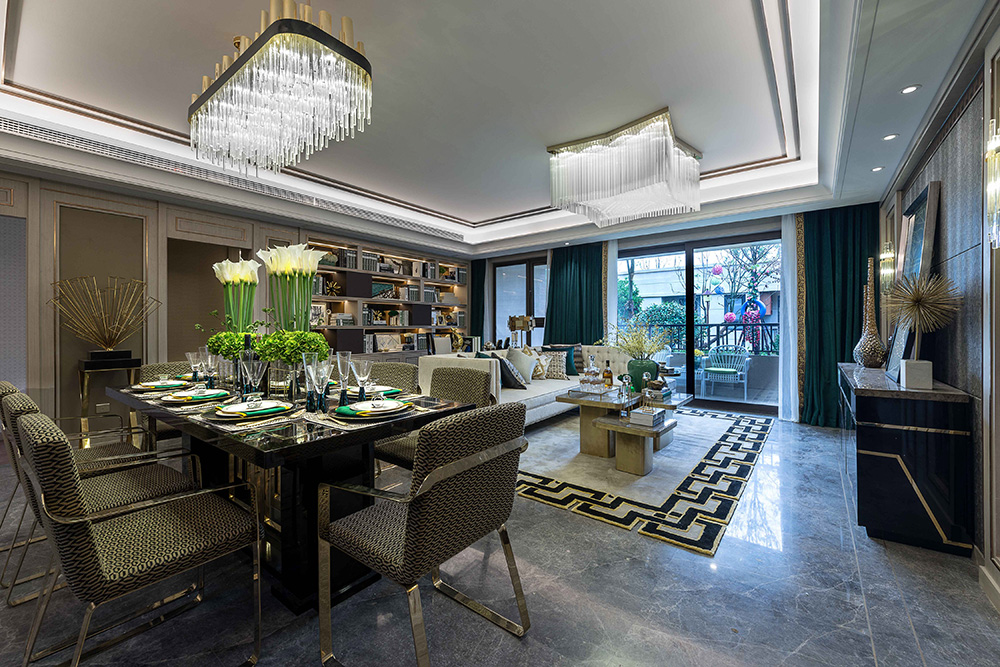 南寧市賓陽(yáng)榮和花園歐式風(fēng)格三居室裝修案例