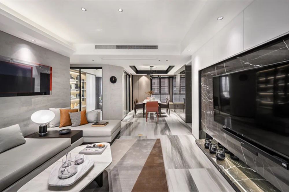 廣州市奧園灣區(qū)智谷現(xiàn)代簡(jiǎn)約風(fēng)格三居室裝修案例