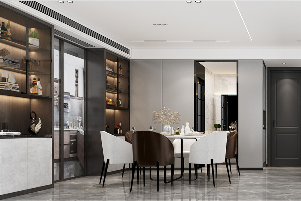 汕頭市御園輕奢風(fēng)格四居室裝修案例