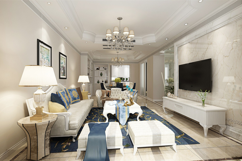 惠州市緣水岸現(xiàn)代簡約風格三居室裝修案例