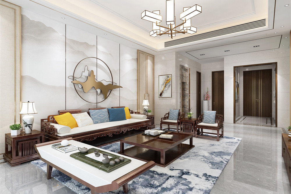 江門市新會(huì)玉圭園新中式風(fēng)格別墅裝修案例