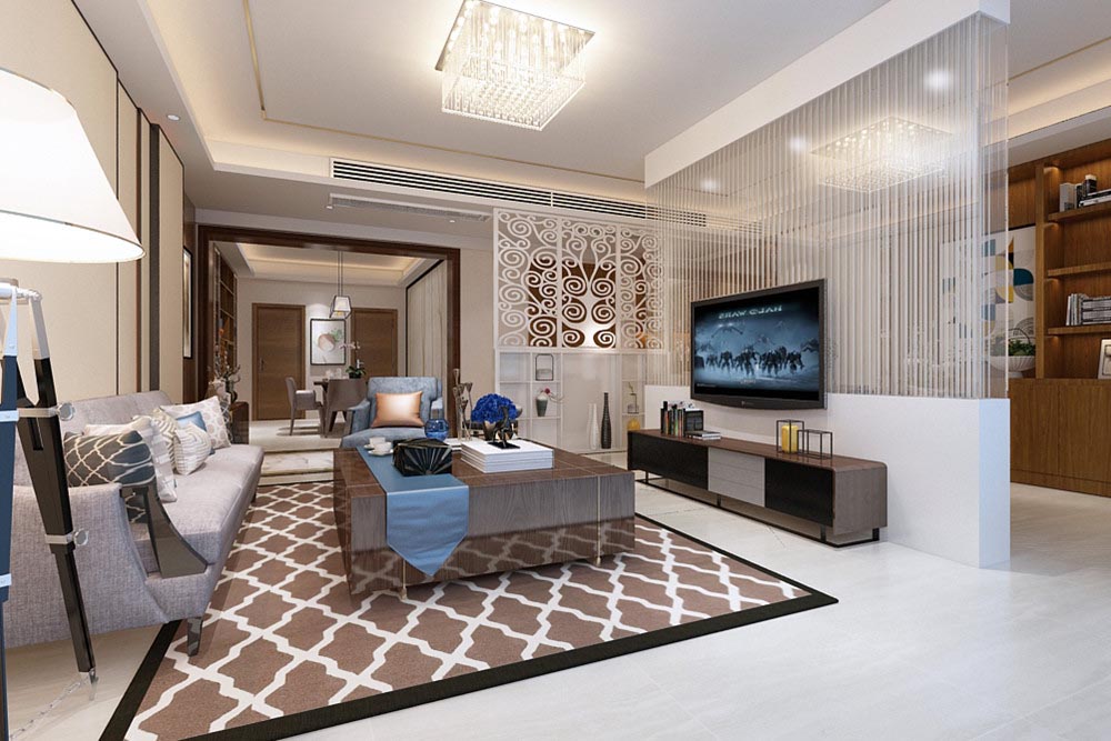 江門市恒大御景半島現(xiàn)代簡約風(fēng)格四居室裝修案例