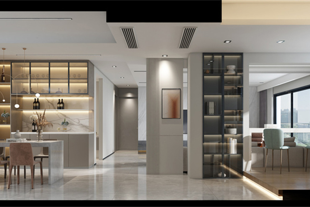 廣州市中海云麓公館現(xiàn)代簡約風(fēng)格三居室裝修案例