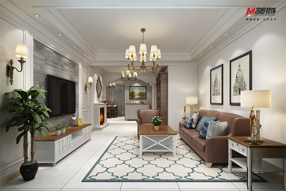 合肥市中梁世茂十里晴川現(xiàn)代簡約風格三居室裝修案例