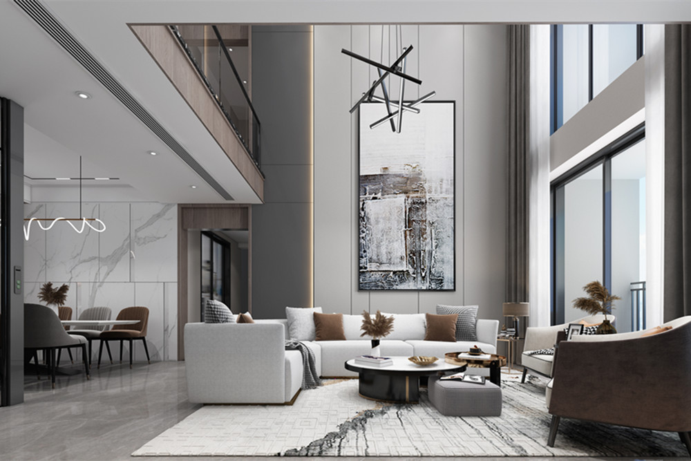 中山市海怡半島花園現(xiàn)代簡約風格四居室裝修案例