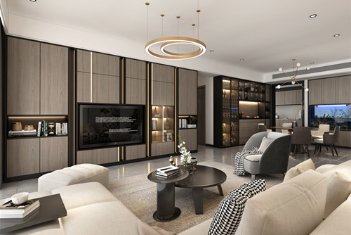 玉林市凱旋世紀廣場現(xiàn)代簡約風(fēng)格三居室裝修案例