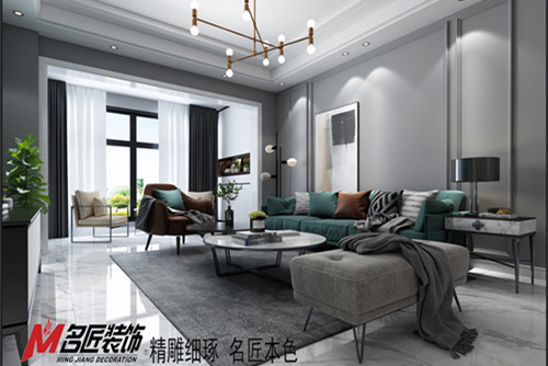 梧州市東山路436號(hào)自建房現(xiàn)代簡約風(fēng)格三居室裝修案例