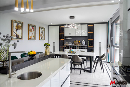 德陽(yáng)市嘉銘悅城輕奢風(fēng)格四居室裝修案例