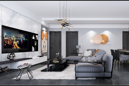 德陽市東電三區(qū).現(xiàn)代簡(jiǎn)約風(fēng)格三居室裝修案例