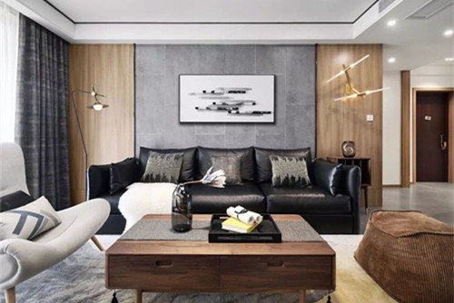 紹興市崇城壹品現(xiàn)代簡(jiǎn)約風(fēng)格三居室裝修案例