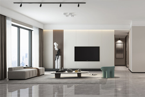 ?？谑泻？谌A潤(rùn)中心現(xiàn)代簡(jiǎn)約風(fēng)格三居室裝修案例