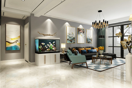 泰州市寶麗廣場現(xiàn)代簡約風格三居室裝修案例