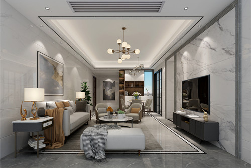 惠州市碧桂園十里銀灘別墅現(xiàn)代簡(jiǎn)約風(fēng)格三居室裝修案例