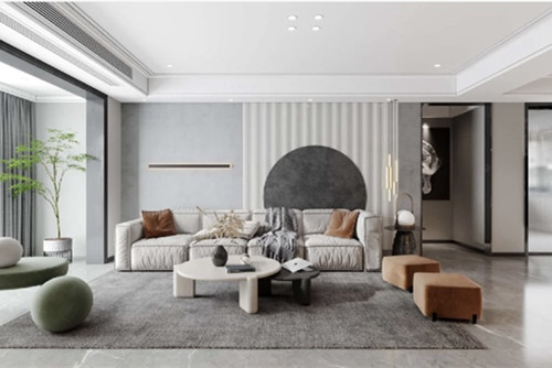 玉林市凱旋世紀廣場北歐風(fēng)格三居室裝修案例