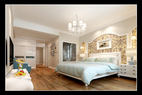 泉州市綠創(chuàng)·鉑悅府混搭四居室裝修案例