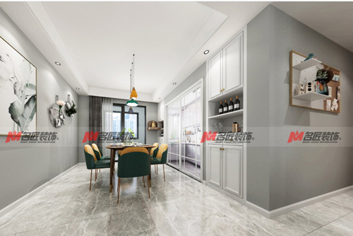 泉州市藍(lán)光萬(wàn)順·雍錦和府混搭三居室裝修案例