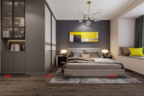 泉州市藍(lán)光萬(wàn)順·雍錦和府現(xiàn)代簡(jiǎn)約風(fēng)格三居室裝修案例