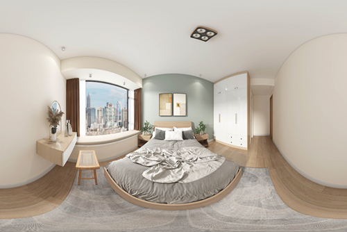 江門(mén)市華僑城·云頂北歐風(fēng)格三居室裝修案例