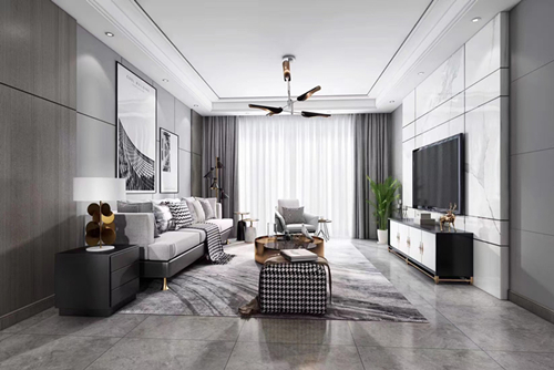 江門市世茂碧海銀湖現(xiàn)代風(fēng)格三居室裝修案例