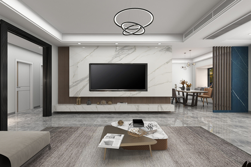 江門市新會(huì)駿景灣豪庭現(xiàn)代風(fēng)格三居室裝修案例