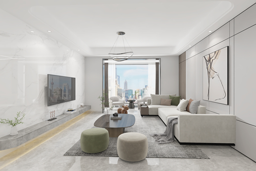 江門市東富花園現(xiàn)代簡約風格復式裝修案例