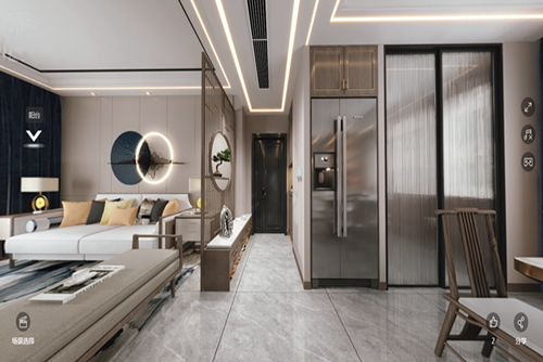 茂名市碧桂園·公園壹號(hào)新中式風(fēng)格四居室裝修案例