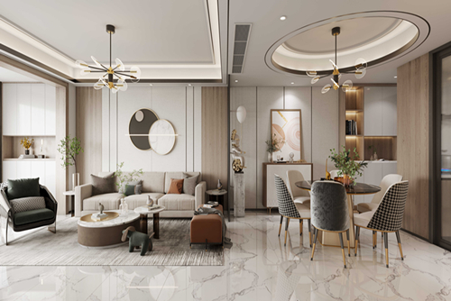 茂名市華廈世紀(jì)現(xiàn)代簡約風(fēng)格三居室裝修案例