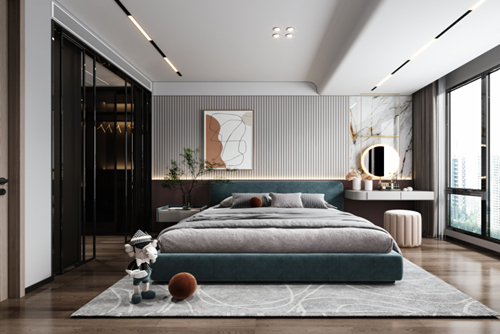 衢州市濱江·春江月現(xiàn)代風(fēng)格四居室裝修案例