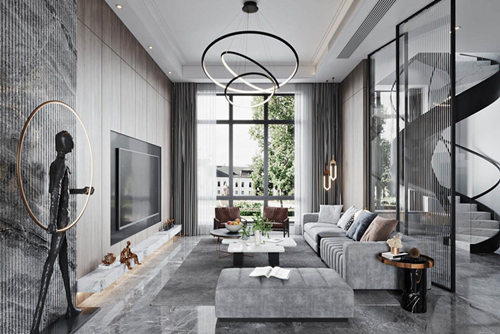 涼山彝族自治州碧桂園領(lǐng)地·南山府(西昌)現(xiàn)代風格別墅裝修案例