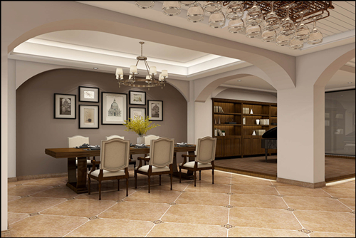 ?？谑卸际猩中轮惺斤L格別墅裝修案例