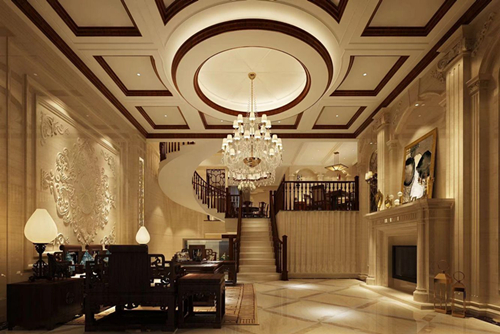 清遠市臥龍五洲世紀(jì)城新中式風(fēng)格別墅裝修案例