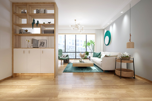 廣州市中?？党侨帐斤L(fēng)格三居室裝修案例