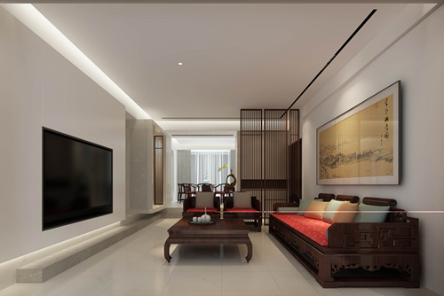 廣州市奧園灣區(qū)智谷新中式風(fēng)格別墅裝修案例